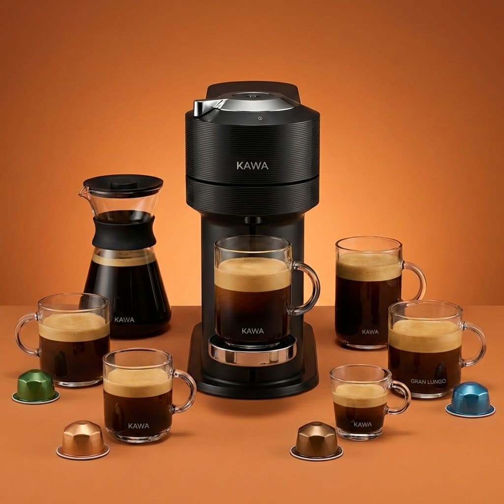 KAWA coffee machine Amazon lifestyle listing image