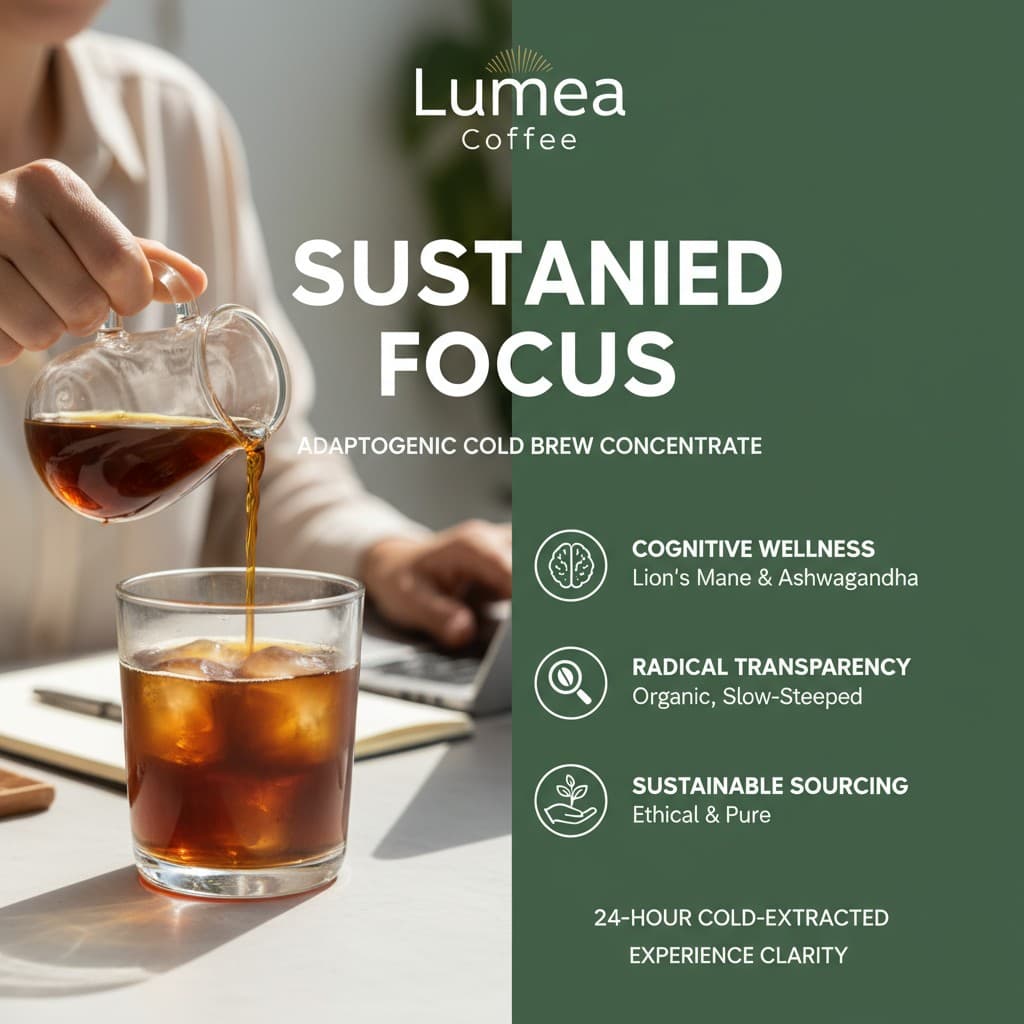 Lumea Coffee adaptogenic cold brew concentrate Amazon listing image