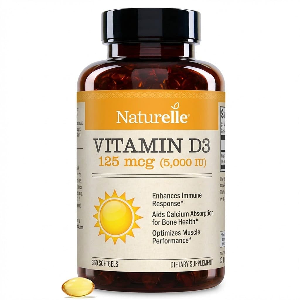 Naturelle Vitamin D3 supplement Amazon product image
